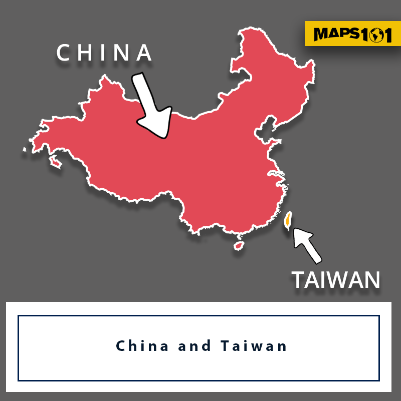 China-and-Taiwan Map Geek