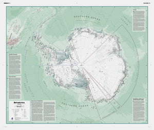 Executive Antarctica , Political Wall Map