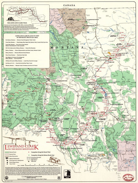 Lewis and Clark in the Rocky Mountains Maps.com