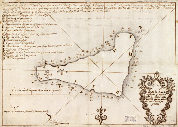 Historical Map of Easter Island 1803 Maps.com