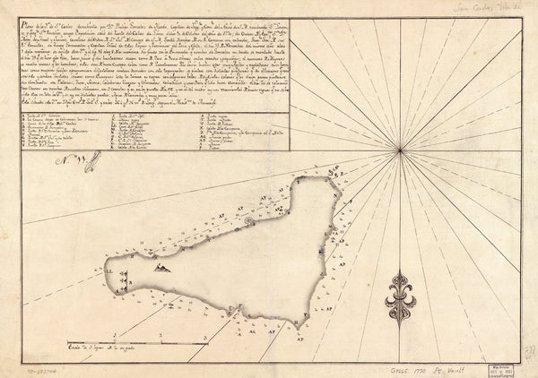 Antique Historical Easter Island Map From 1770 Maps.com