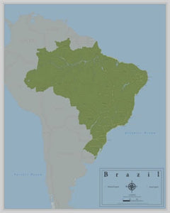 Brazil Wall Map