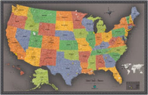 Contemporary USA Wall Map