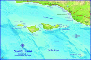Channel Islands National Park, California Wall Map