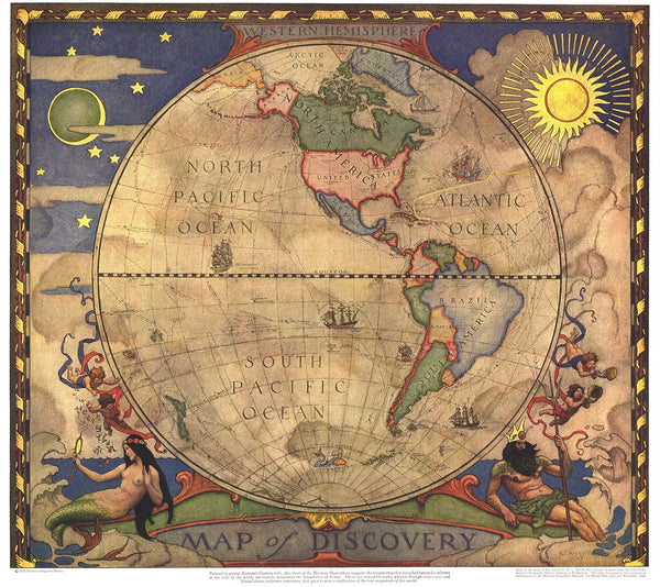 Map of Discovery: Western Hemisphere Maps.com