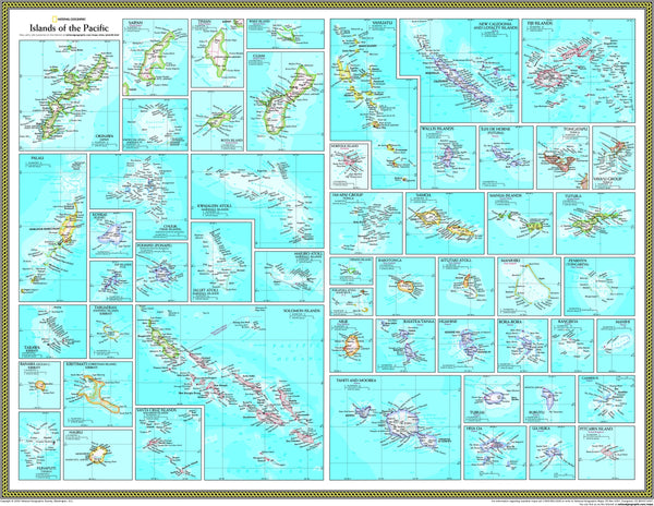 National Geographic Islands of the Pacific Wall Map Maps.com