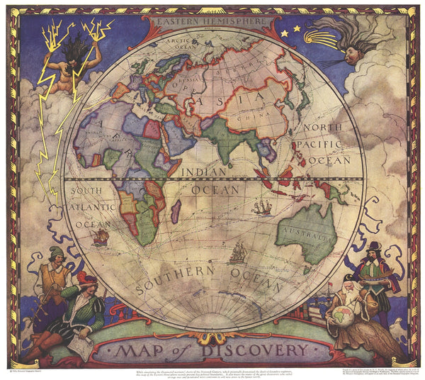Map of Discovery: Eastern Hemisphere Maps.com
