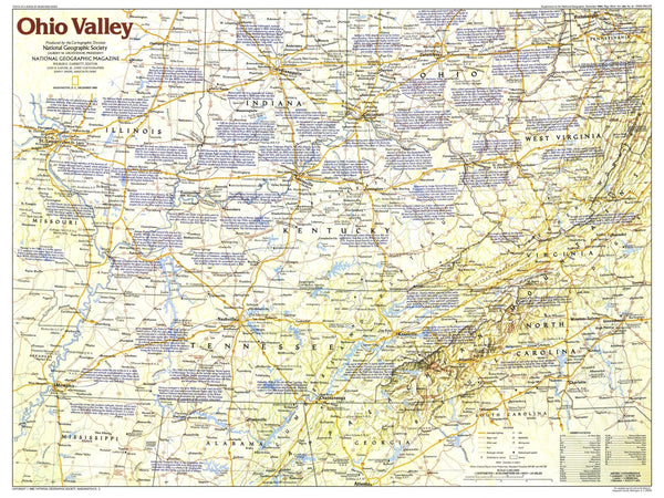 Ohio Valley Map 1985 Side 1 Maps.com
