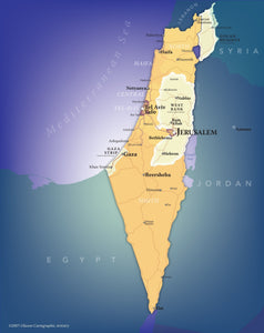 Israel Wall Map