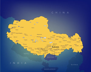 Tibet Wall Map