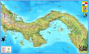 Panama Wall Map by Compart maps