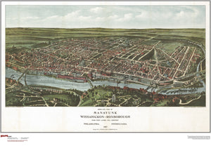 Philadelphia Antique Wall Map