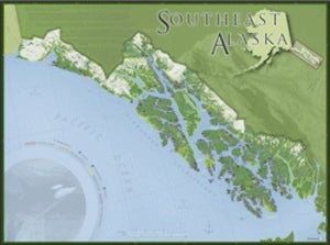 Southeast Alaska Wall Map