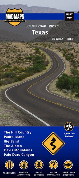 Scenic Road Trips Map of Texas Eastview