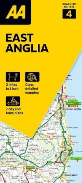 Great Britain Regional Road Map: East Anglia AA Publishing