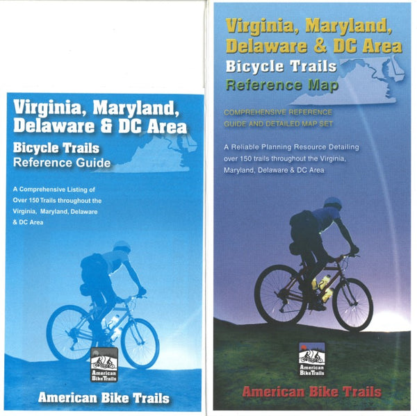 Virginia, Maryland, Delaware, DC Trails Reference Map & Guide Set American Bike Trails