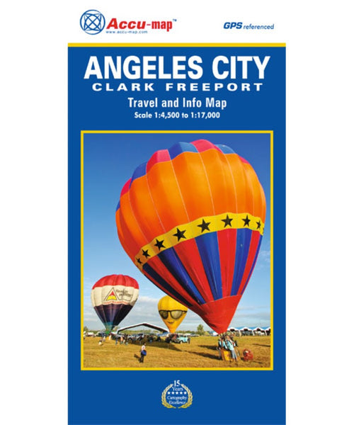 Angeles City, Clark, & Freeport Travel and Info Maps Accu-Map