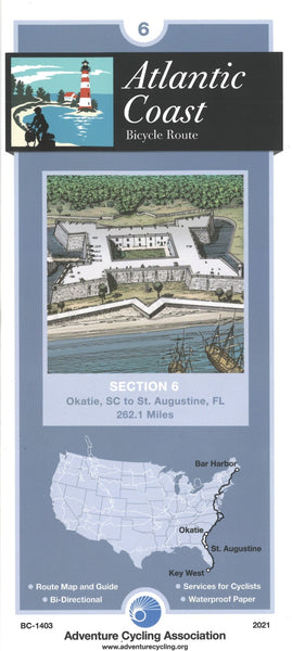 Atlantic Coast Bicycle Route Section 6 Map Adventure Cycling Association