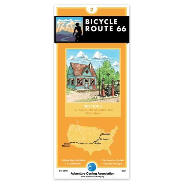 Route 66 Cycling Map #2 Adventure Cycling Association