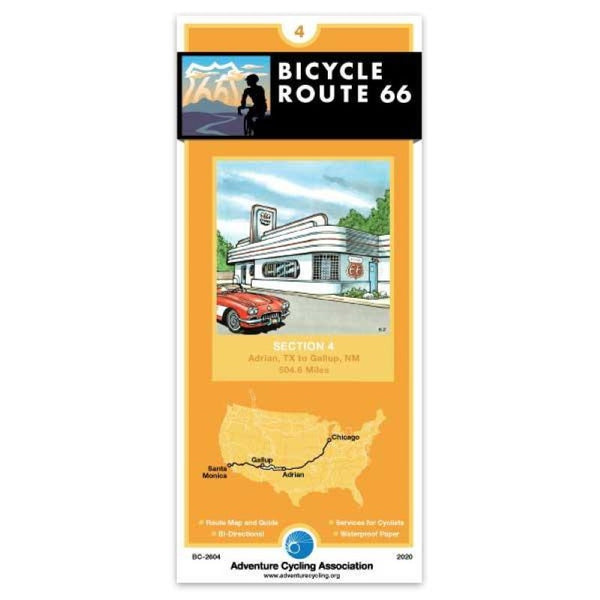Route 66 Bicycle Map #4 Adventure Cycling Association