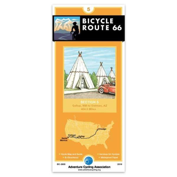 Route 66 Cycling Map #5 Adventure Cycling Association