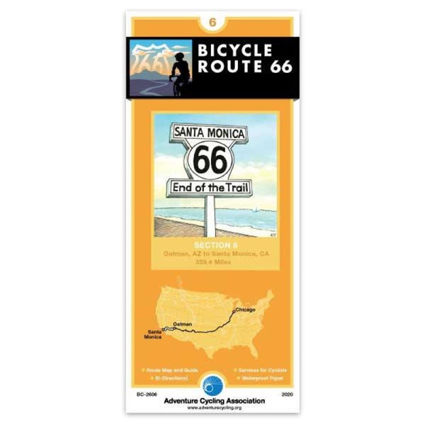 Route 66 Cycling Map #6 Adventure Cycling Association