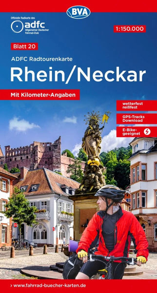 Rhein / Neckar cycling map, Sheet 20 Allgemeiner Deutscher Fahrrad-Club