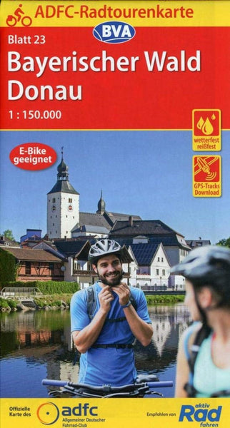 Bayerischer Wald / Donau Germany Cycling Map sheet 23 Allgemeiner Deutscher Fahrrad-Club