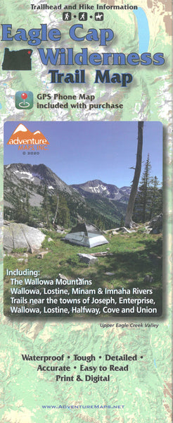 Eagle Cap Wilderness Trail Map Adventure Maps