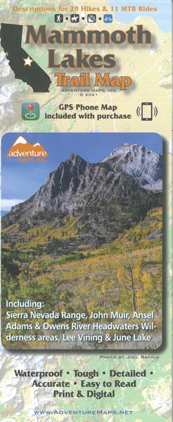 Mammoth Lakes Trail Map Adventure Maps