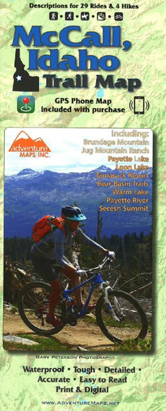 McCall, Idaho Trail Map Adventure Maps