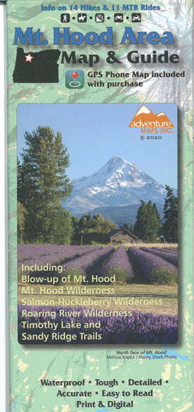 Mt. Hood Area Trail Map Adventure Maps