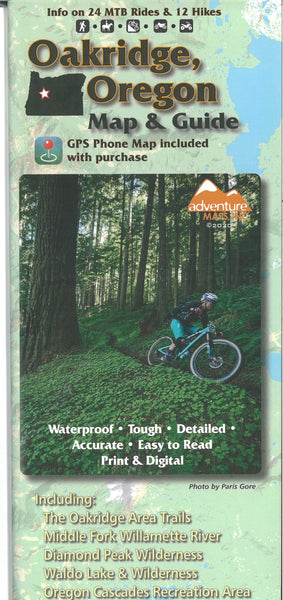 Oakridge, Oregon Trail Map Adventure Maps