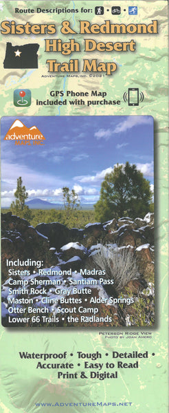 Sisters & Redmond High Desert Trail Map Adventure Maps