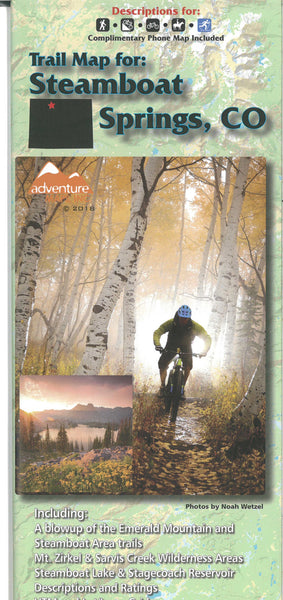Steamboat Springs, CO, Trail Map Adventure Maps