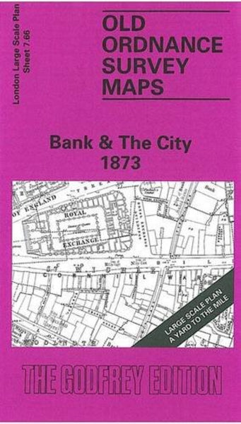Bank & The City 1873 - Old Ordnance Survey Map (London Large Scale Plan Sheet 7.66) Alan Godfrey Maps