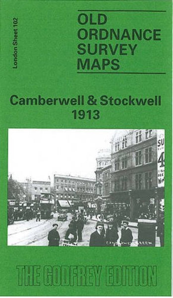 Camberwell & Stockwell 1913 - Old Ordnance Survey Map (London Sheet 102) Alan Godfrey Maps