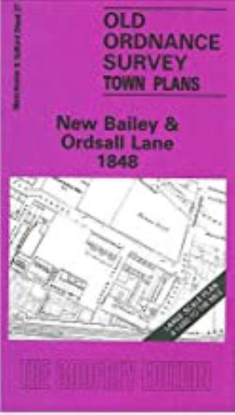 New Bailey & Ordsall Lane 1848 - Old Ordnance Survey Map (Manchester & Salford Sheet 27) Alan Godfrey Maps
