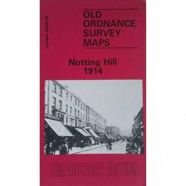 Notting Hill 1914 - Old Ordnance Survey Map (London Sheet 59) Alan Godfrey Maps