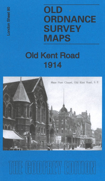 Old Kent Road 1914 - Old Ordnance Survey Map (London Sheet 90) Alan Godfrey Maps