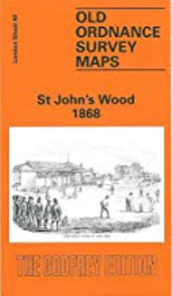 St John's Wood 1868 - Old Ordnance Survey Map (London Sheet 48) Alan Godfrey Maps