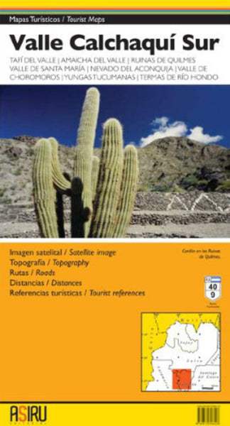 Valle Calchaquí Sur Tourist Map Asiru Editorial