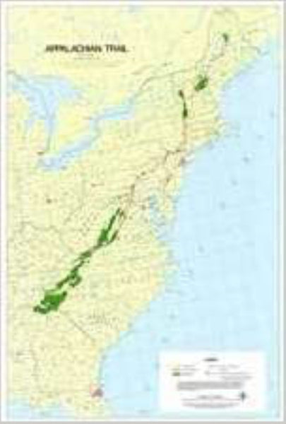 Appalachian Trail poster map (large 47 x 32) Appalachian Trail Conservancy