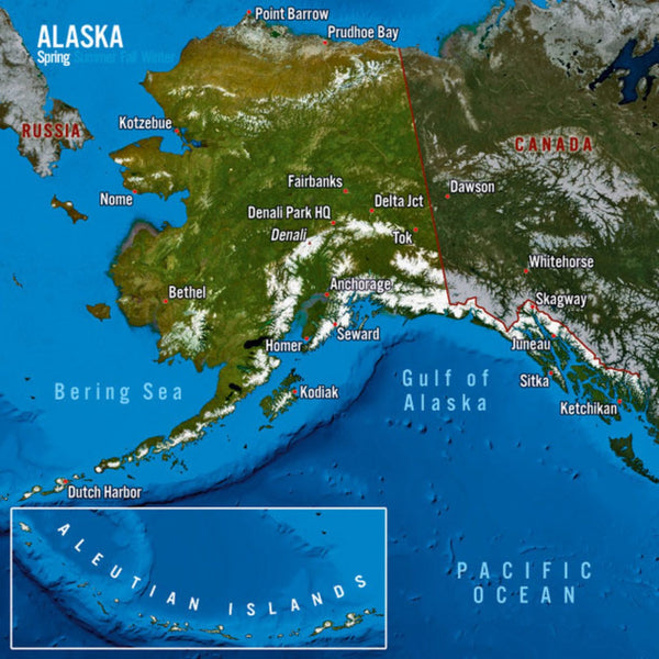 Alaska Seasons Maxi Card 8" Authentic Cards