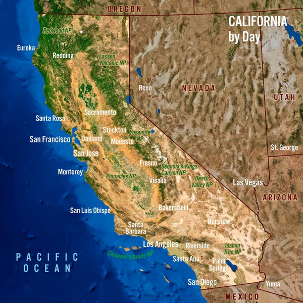 California Day and Night Maxi Card 8" Authentic Cards