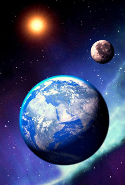 Earth From Space Magnet Authentic Cards
