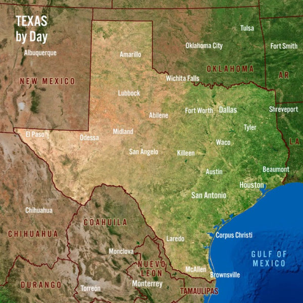 Texas Day and Night Maxi Card 8" Authentic Cards