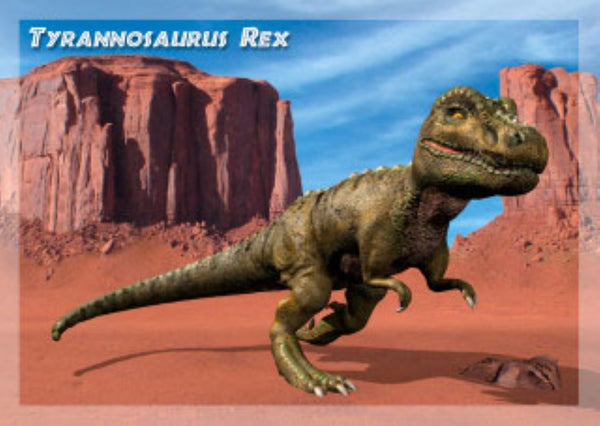 Tyrannosaurus Rex 3D Postcard Authentic Cards