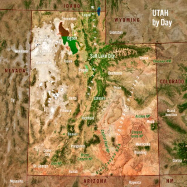 Utah Day and Night Maxi Card 8" Authentic Cards