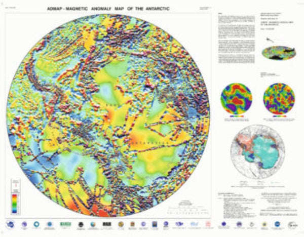 Magnetic Anomaly map of the  Antarctic British Antarctic Survey
